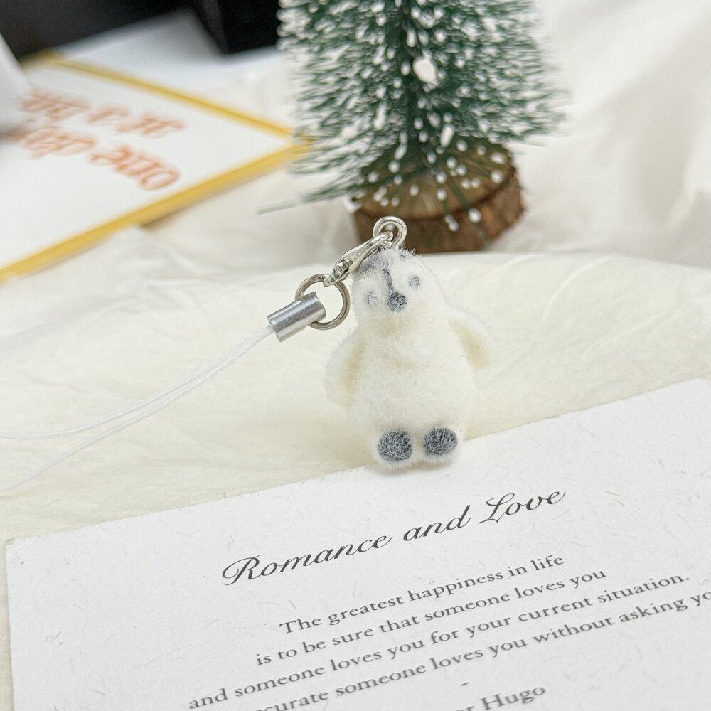 Cute Flocking Animals Are Angry, Little Rabbit Keychain Flocking Car Pendant, Mobile Phone Chain, Bag Pendant for Friends
