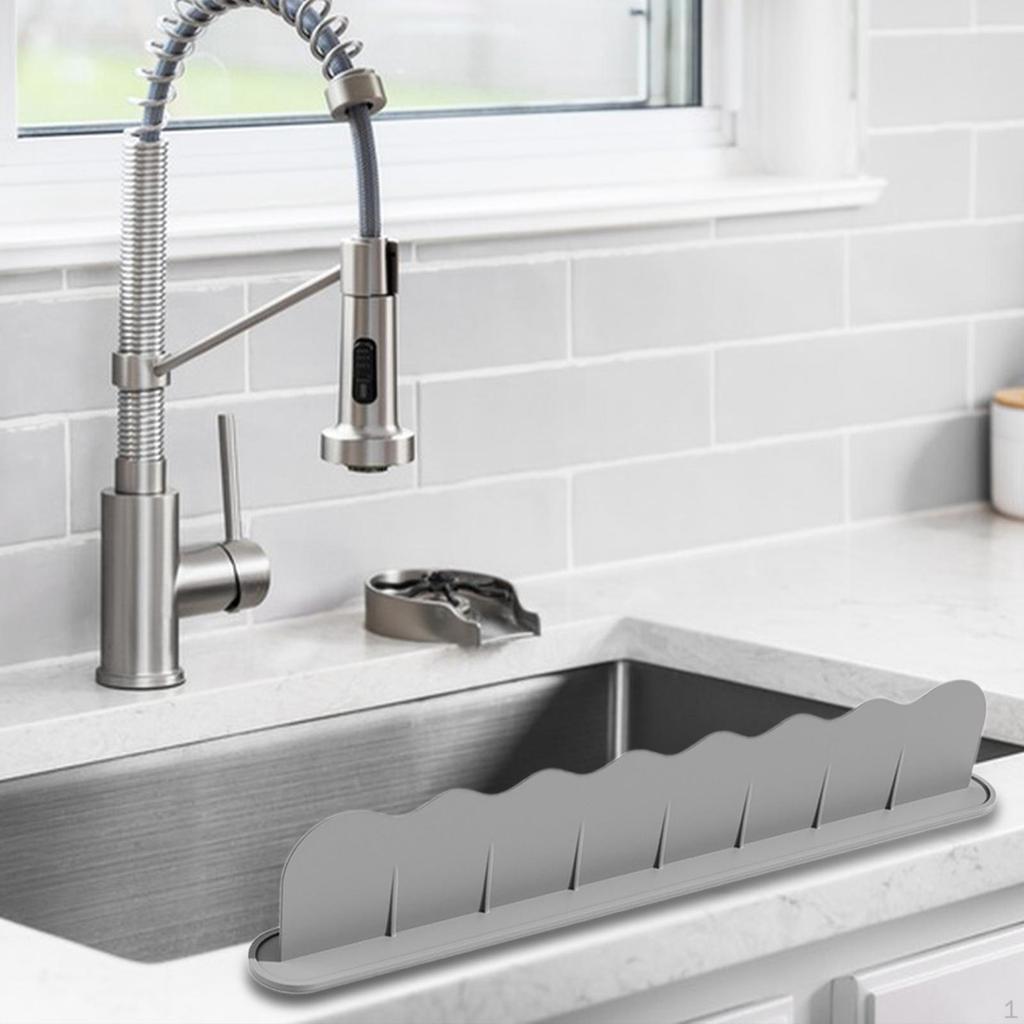 Kitchen Sink Guard Back Protector Water Retaining Strip for Kitchen,island and Bathroom