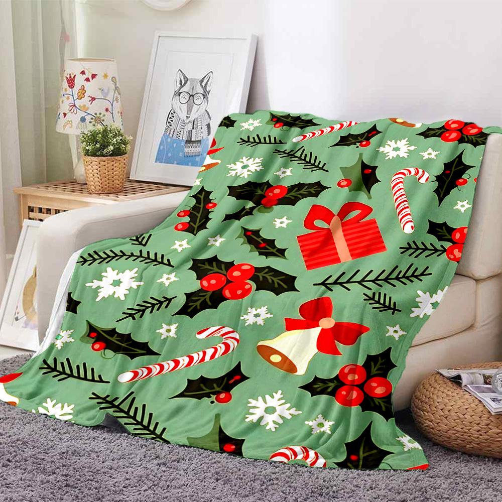 1pc Christmas, Holiday Blanket Warm, Cozy, And Soft, Suitable for Sofas, Beds, Cars, And Office Use.Perfect for Camping And Travel, Making It a Great