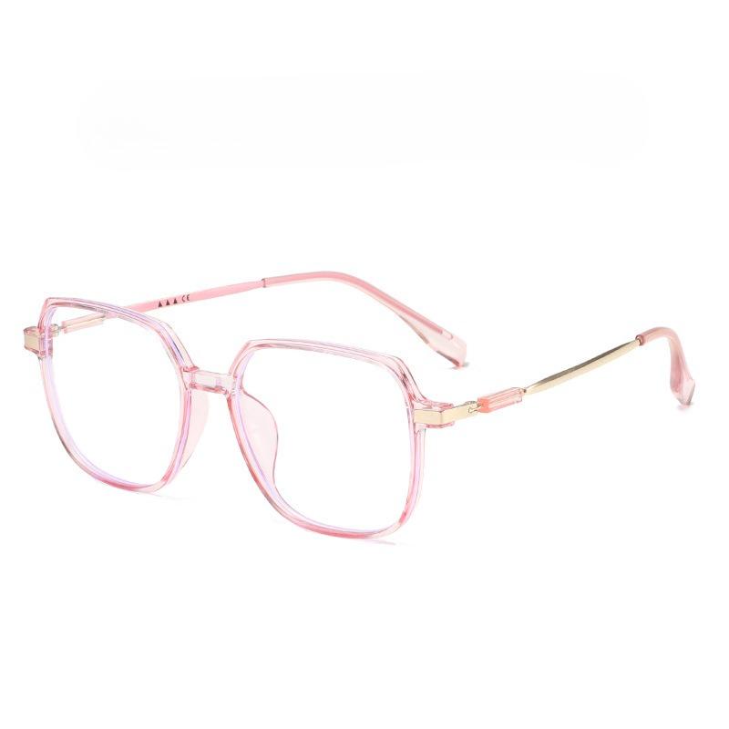 Fashion Large Frame Myopia Glasses Men Women Blue Light Blocking Eyewear Anti Eyestrain Hd Vision Prescription Lens-1.25-2.25