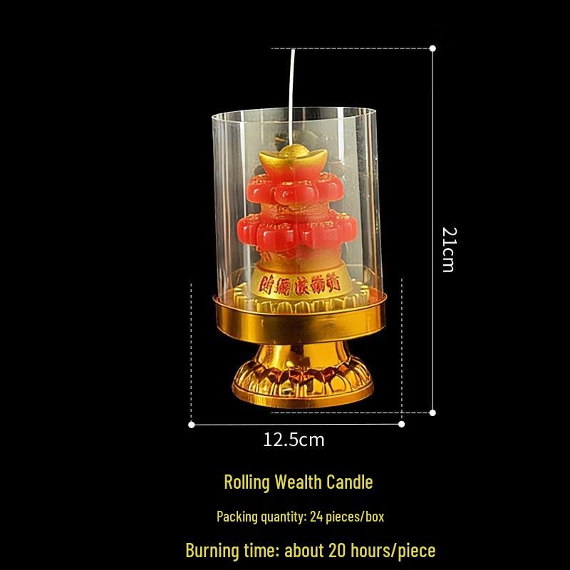 Auspicious Windproof Lotus Candle