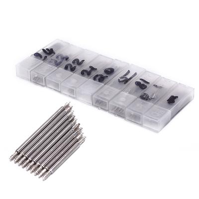 Set di riparazione per orologi da 20 pezzi, perni di collegamento per cinturini con barre a molla per cinturini in acciaio inossidabile