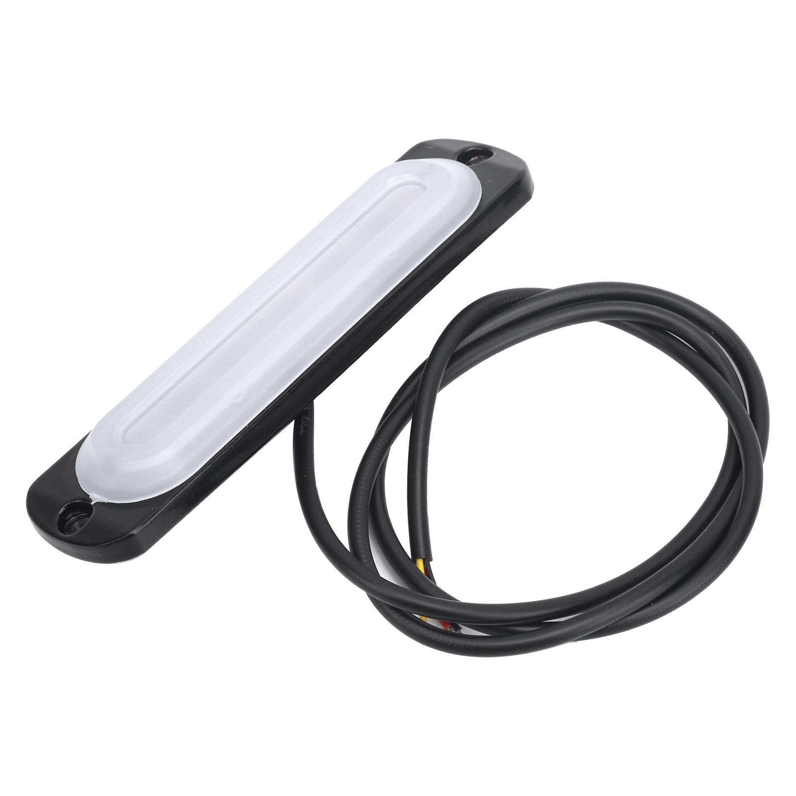 12В 6 светодиодов Боковой габаритный огонь Мигающий предупреждающий сигнал Белый Желтый Освещение для Автомобиля Грузовика