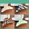 Stylish Korean Acetate Hair Claw Clip For Elegant Updos In Trendy Striped Colors
