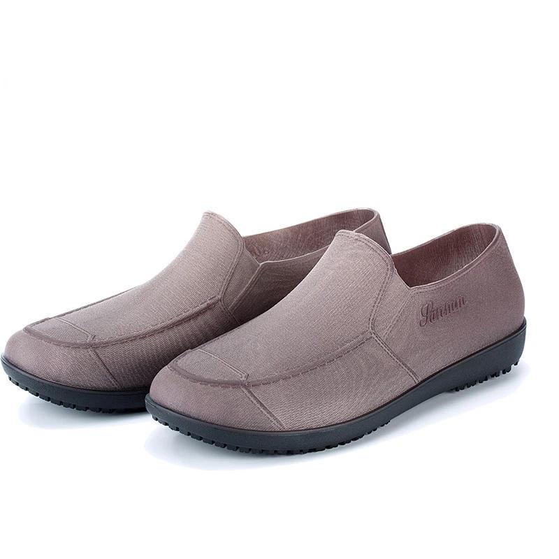 

Мужские дождевые сапоги для рыбалки на открытом воздухе, маслостойкие и водонепроницаемые, поварские туфли, нескользящие, водонепроницаемые, мужские садовые резиновые дождевые сапоги из ПВХ 39