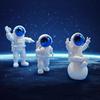 3 Pcs Astronaut Figurine Home Decor Astronaut Statue Study Office Desk Decor Showpiece Gift Decoration Accessories Outer Space PVC Sculpture