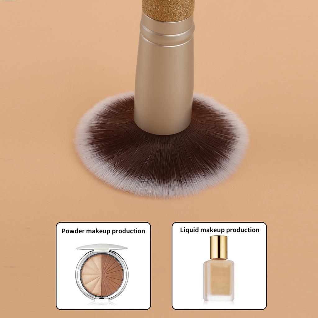1PCS Double-Ended Foundation And Contour Brush Set Soft Synthetic Bristles for Powder Buffer Blending Duo Face Brushes