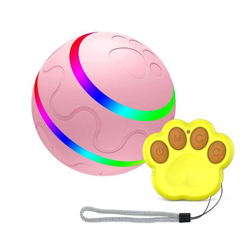 Practical-Interactive Dog Toyssmart Electric Pet Automatic Rolling Ball Cat Dog For Puppies/Small To Medium Dog With Remote