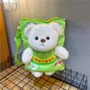 Bear potato chips doll can be worn off plush toy crossbody backpack cute creative burger girls children's snack bag
