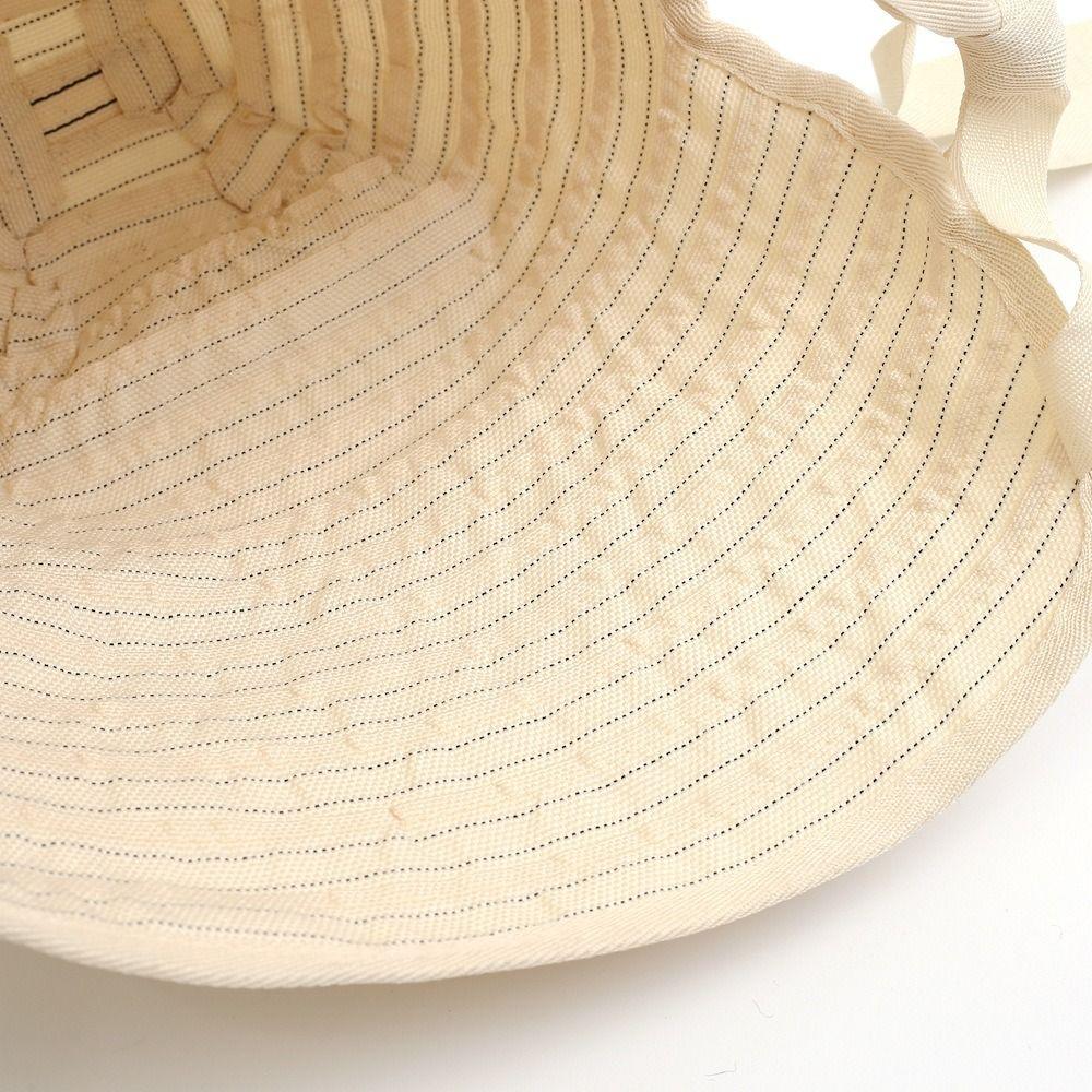 Ribbon Women Striped Fisherman Hat Solid Color Sunshade Hat Casual Sunscreen Visor Cap  Ladies