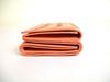 Authentic BOTTEGA VENETA Light Pink Leather Trifold Wallet Compact Wallet #b116  Open Box
