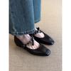 Super soft lambskin leather law shoes single shoes women's new flat ballet shoes shallow mouth with skirt Mary Jane shoes