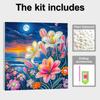 Bloeiende Bloemen Volledige 5D Doe-het-zelf Parel Edelsteen Kunst Diamant Schilderij Kits voor Volwassenen/Beginners Cadeau Idee Huisdecoratie 11.81x11.81in