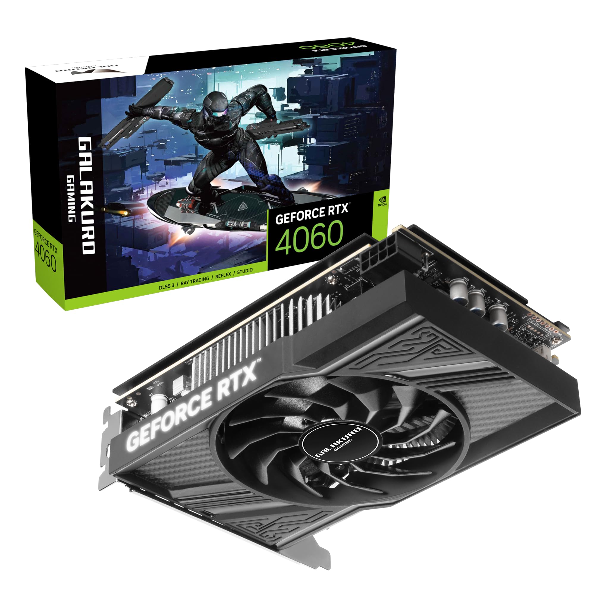 

Kuroutoshikou NVIDIA GeForce RTX4060 Graphics Board with 8GB GDDR6 Memory (GG-RTX4060-E8GB/SF) чорний