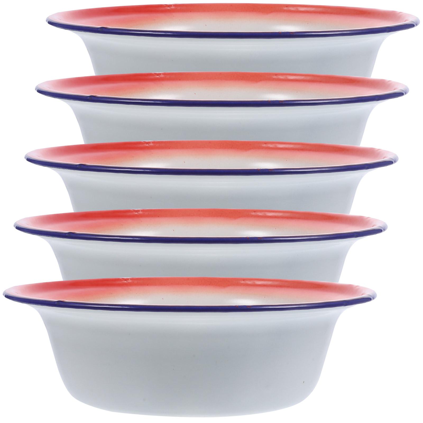 

Эмалированная миска для лапши, таз для дома, костяной диск, винтажное хранилище продуктов, паста феттучини