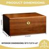 Vintage Decorative Box Handmade Wooden Gift Chest Keepsake for Keepsakes Indoor Outdoor