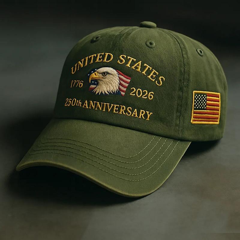 Vintage Eagle Embroidery Baseball Cap - Stylish and Versatile Outdoor Sun Hat with Visor