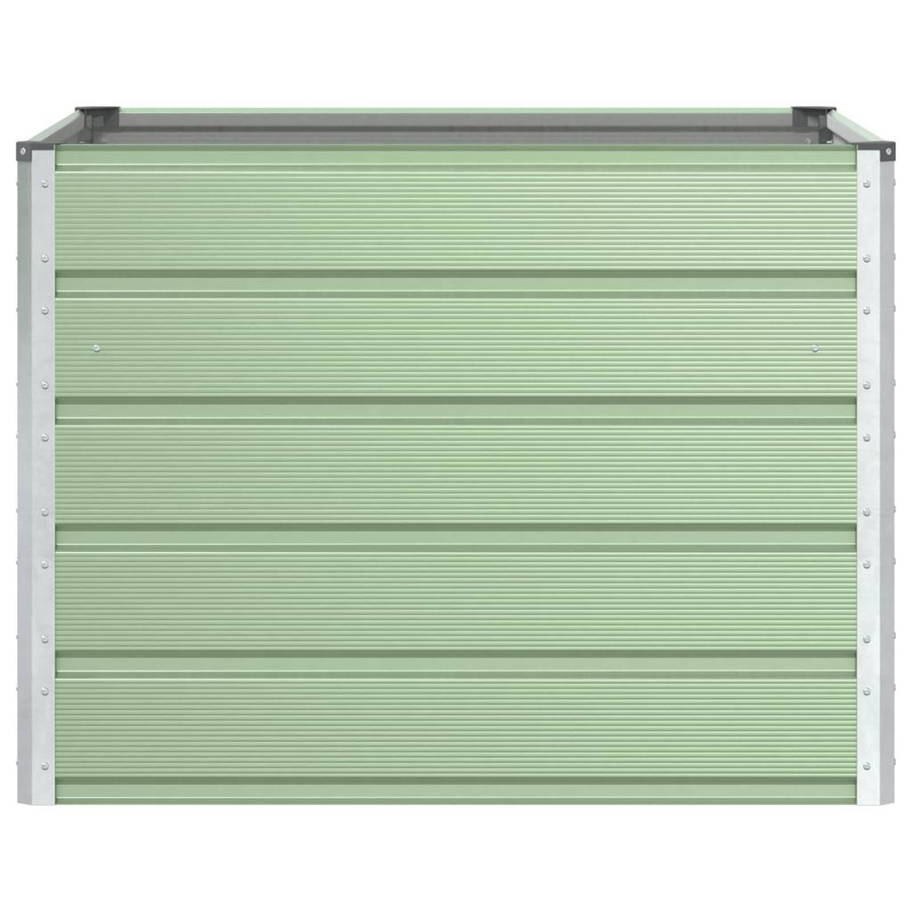 Colored Steel Planter In Pastel Green 100 X 100 X 75 Cm Steel