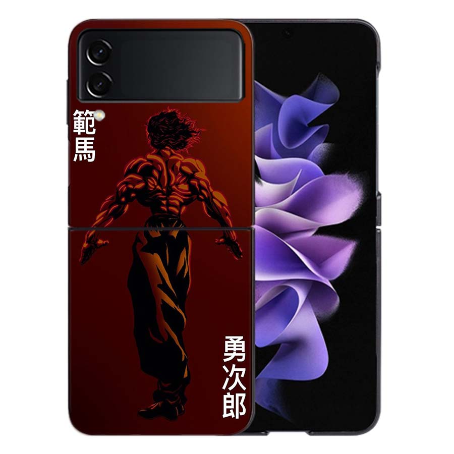 

BAKI Hanma Yujiro Anime For Samsung Galaxy Z Flip 5 4 3 Case Shockproof Hard Cover Phone Z Flip 6 7 5G Z Flip 5 4 5G TPU PC Ha Galaxy Z Flip 3 5G