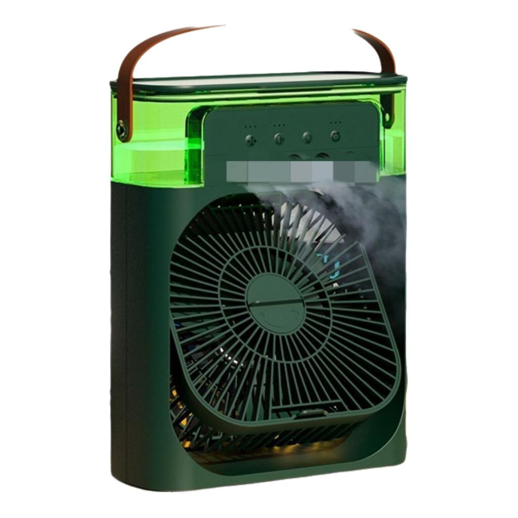High-powered Small Fan With Cooling Mist Spray For Students And Workspaces