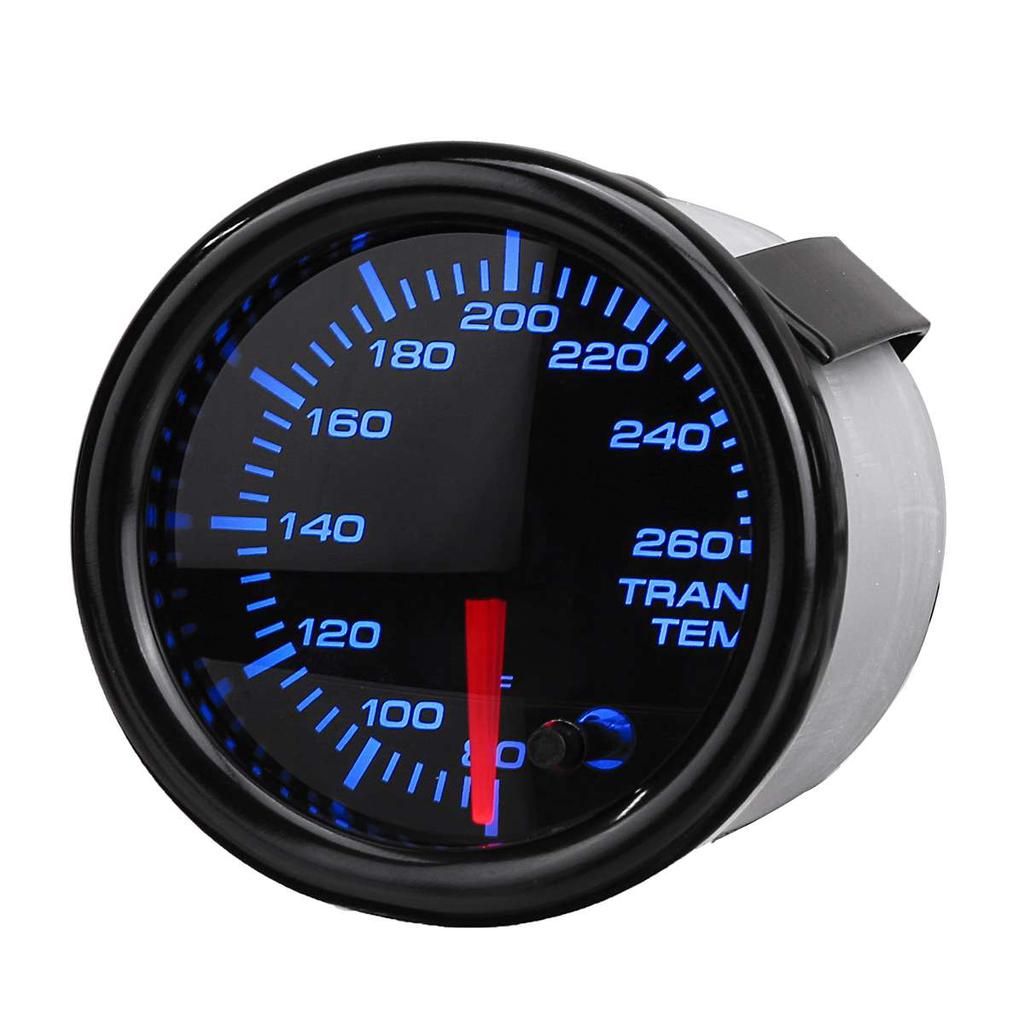 2" 52mm Transmission Temperature Gauge 80~260 F 7 Color LED Display Universal Car Trans Transmission Temperature Meter