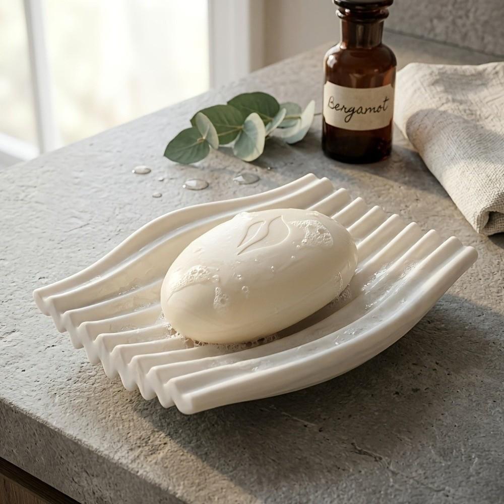 Modern Style Wavy Soap Dish 3D Printed Jewelry Storage Tray Soap Organizer Soap Holder Kitchen