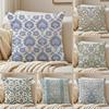 Intricate Cultural Islamic Art Arabic Patterns Cushion Cover Pillowcase Anti-Dustmite Invisible Zipper Short Plush Sofa Cushion