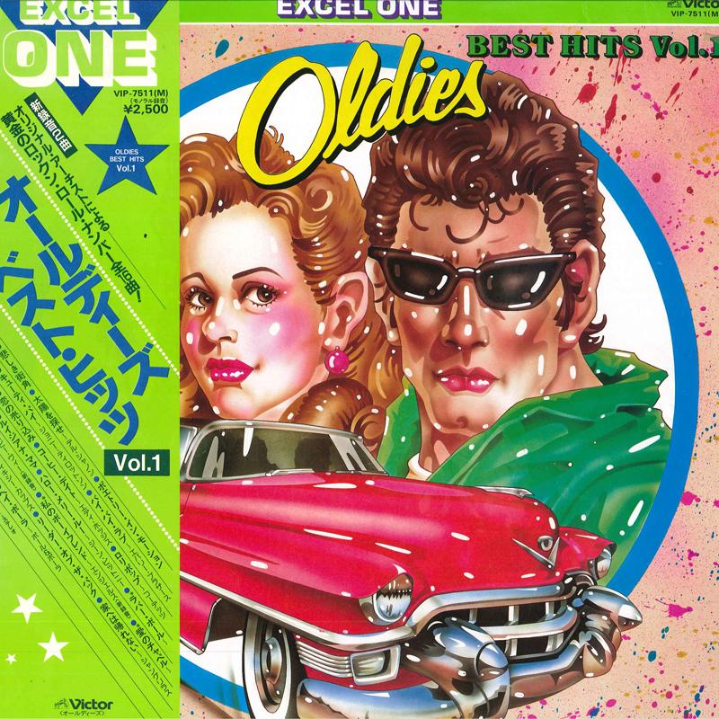 

LP Record VARIOUS - Oldies Best Hits Vol.1 VIP7511M VICTOR 1981 Japan Obi Rock Used