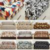High Elastic Stretchable Easy Fit Universal Furniture Protector Printed Sofa Slipcover Couch Cover with Skirt Durable Washable