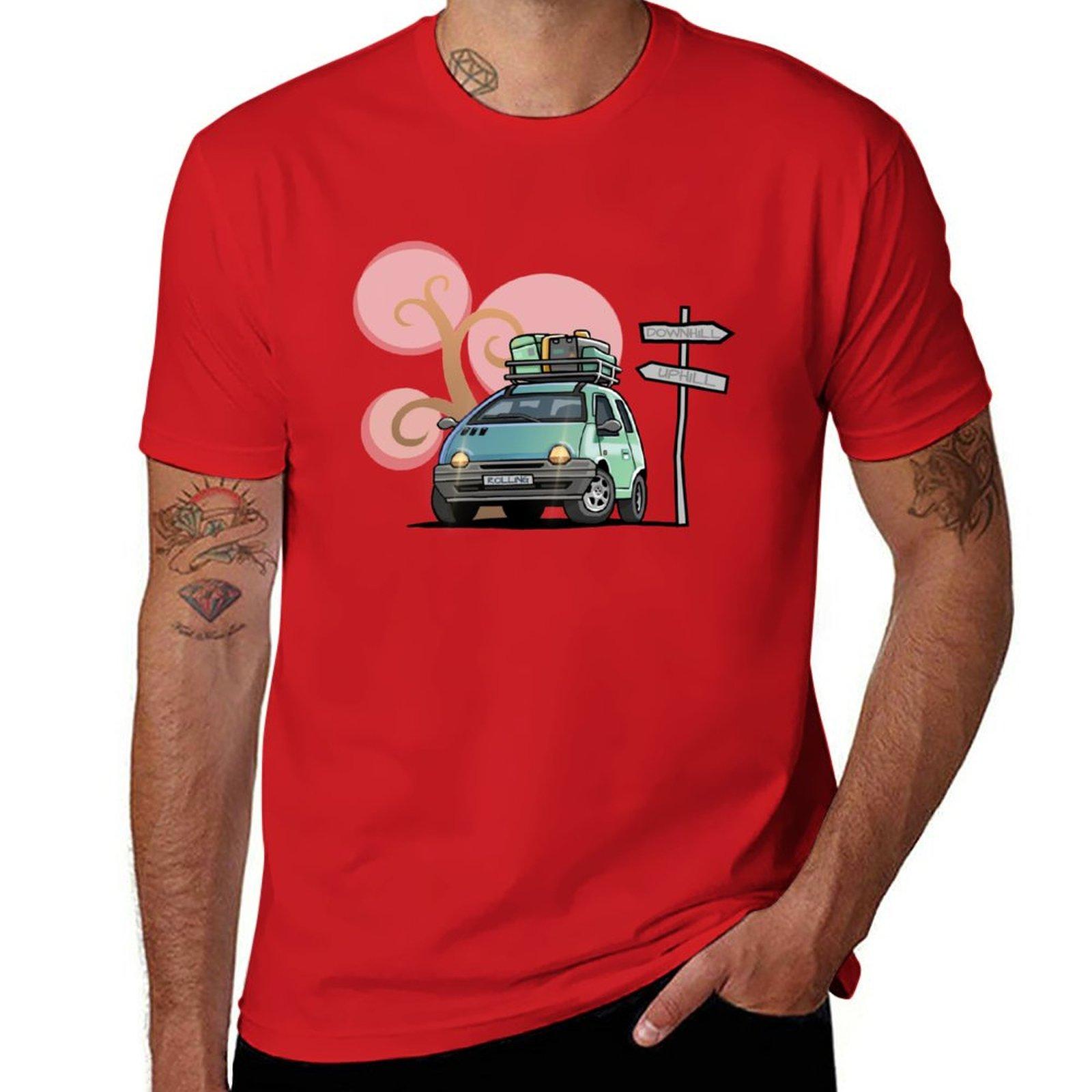 GUOYAN TOP Nieuw ROLLING TWINGO T-shirt voor jongens, witte t-shirts, sneldrogend shirt, heren Champion t-shirts 4XL