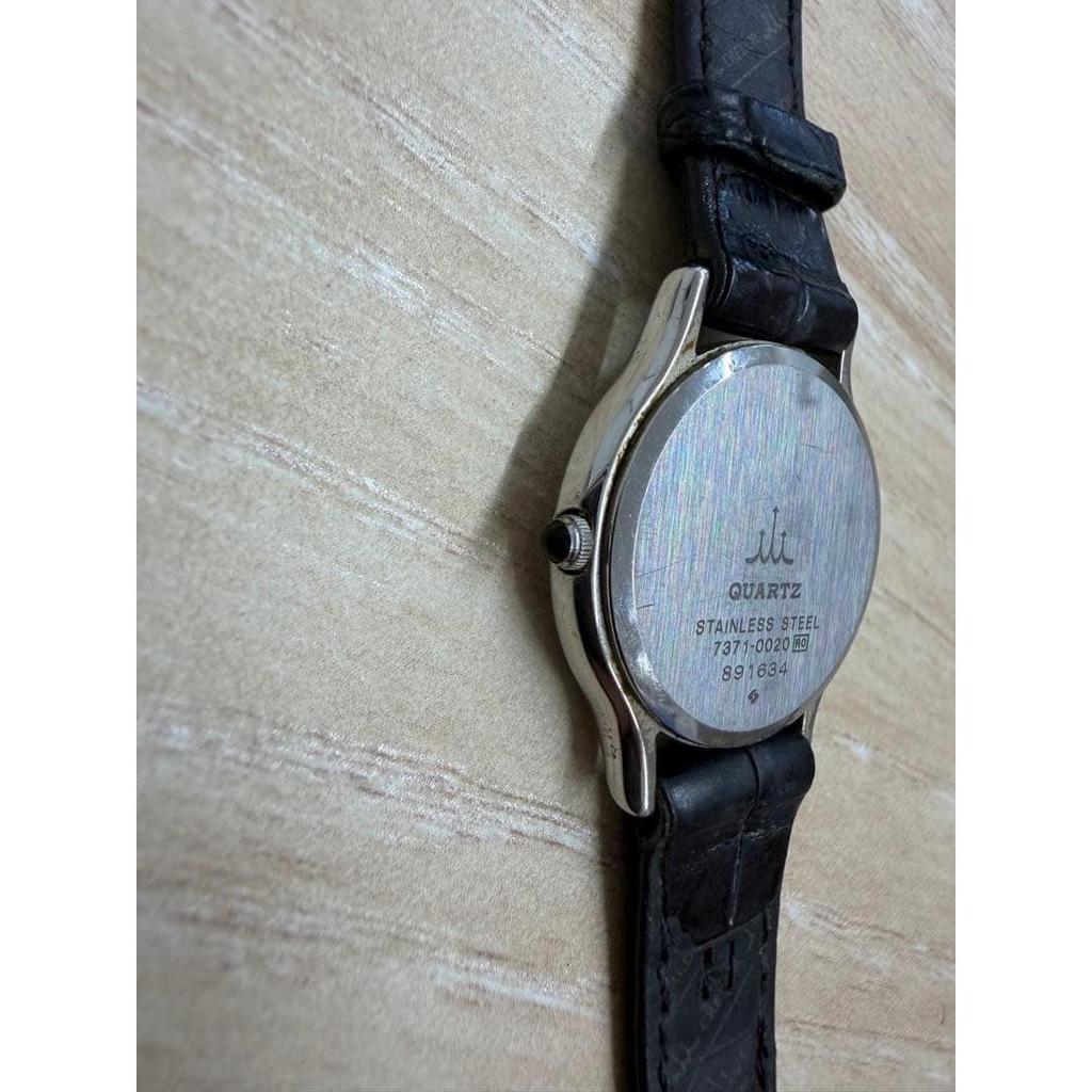 Used CREDOR Watch Ladies Silver Black Working Item
