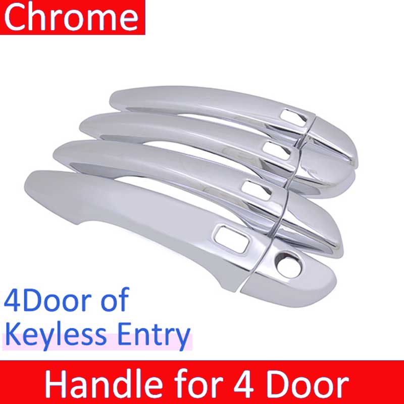 Car Chrome Door Handle Cover Trim Set for Peugeot 3008 MK2 P84E 2017~ Auto Luxuriou Chrome Exterior Accessories 2nd Gen