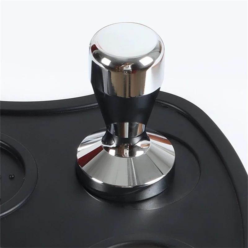 Espresso Tamper 51mm/53mm/58mm Coffee Barista Espresso Flat Tamper Base Press Mat Coffee Basket Portafilter Holder Coffeeware