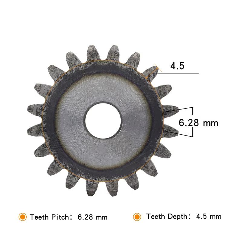 1 Pezzo Ruota Dentata Piana 2 Modulo 10 11 12 13 14 15 16-25 Denti Acciaio al Carbonio SC45# Ingranaggio Cilindrico Altezza 20 mm Denti Temprati ad Alta Frequenza