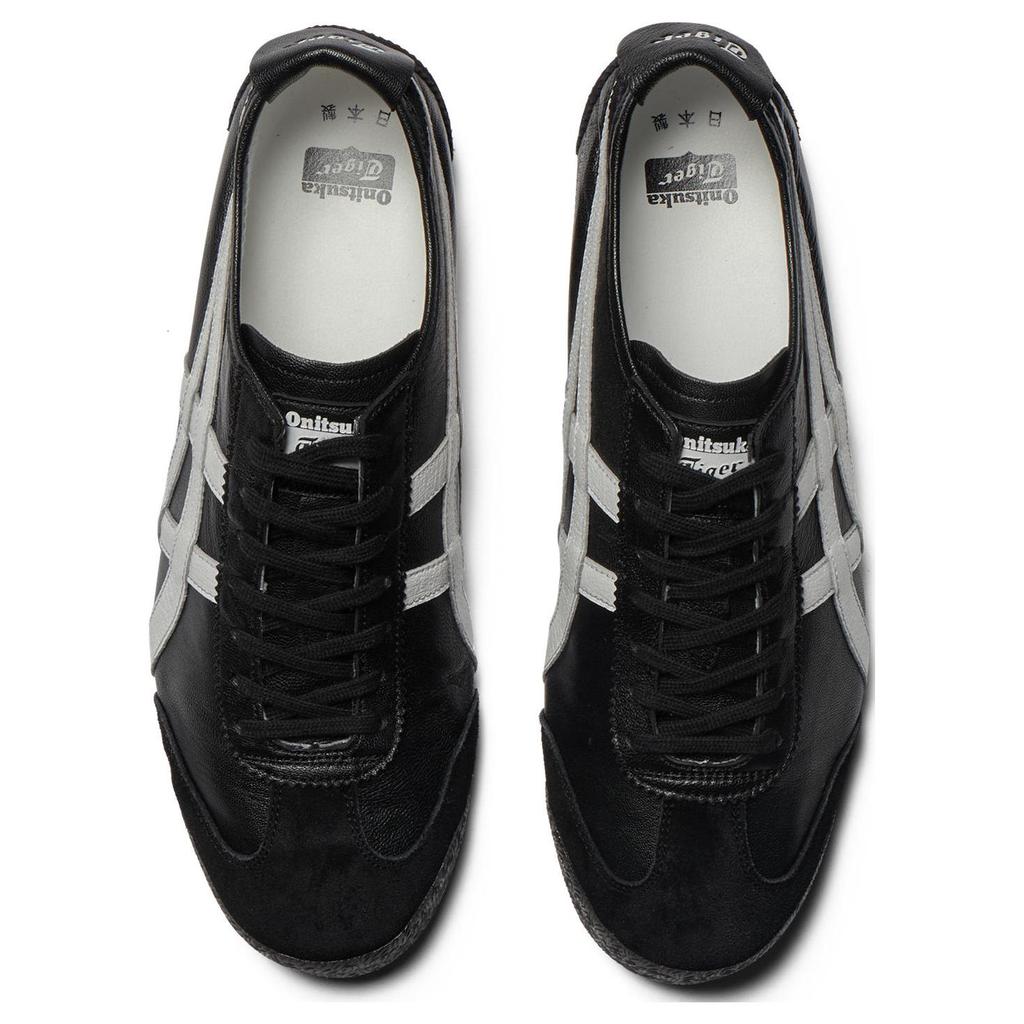 ONITSUKA TIGER Mexico 66 Nm Comfortable Versatile Non-Slip Wear-Resistant Low-Top Casual Shoes Unisex Sneaker Black White 1183C319-002