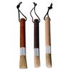 Premium Wood Handle Cleaning Brush with Portable Lanyard for Coffee Grinders and Machines Maintenance