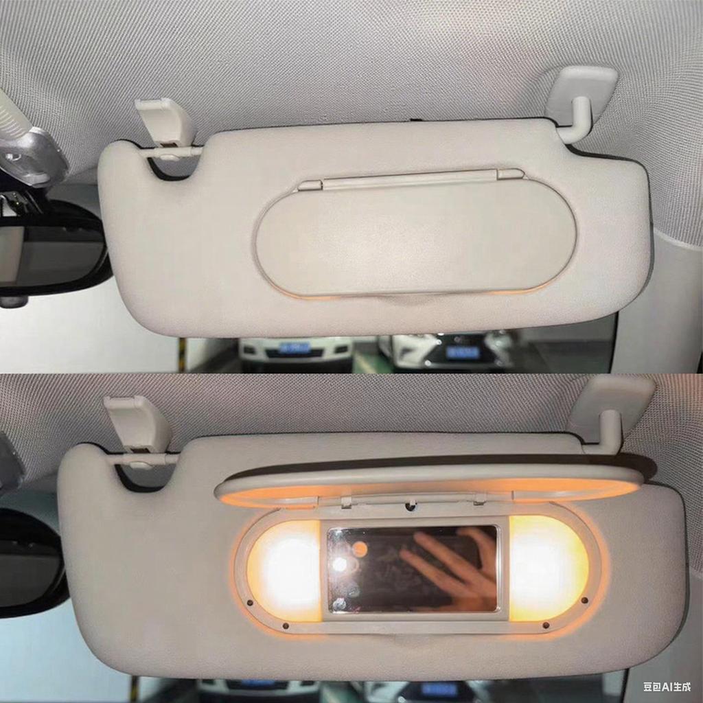 Visor Vanity Mirror Cover Cosmetic Makeup Mirrors Replacement Accessories For Vehicle Truck Left Right Side Daily Commuting