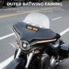 Front Batwing Upper Outer Fairing with LED Light ABS Plastic Motorcycle For Harley Touring Street Glide Special FLHXS 2014-2023