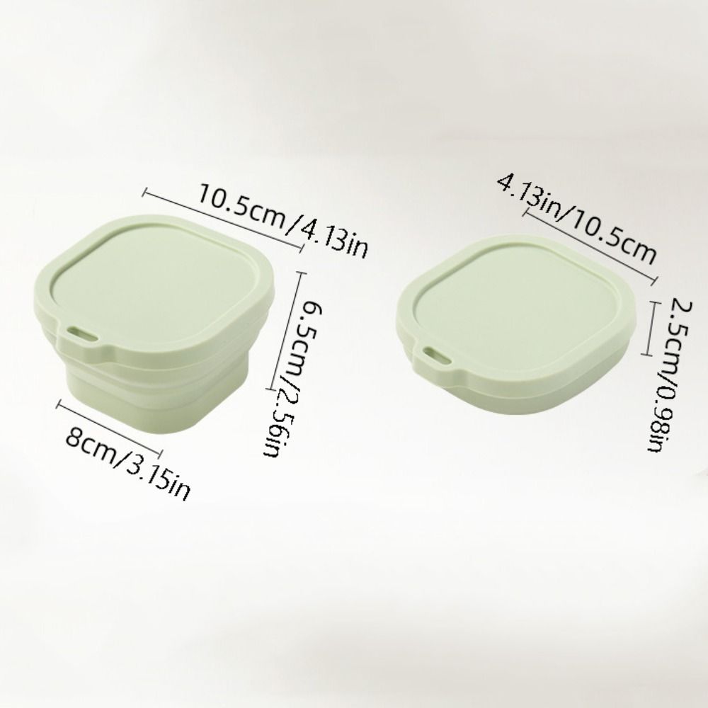 Silicone Camping Bowls Portable Food Storage Container Large Capacity Foldable Lunch Box  Travel
