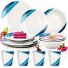 Dinner Set Set Dinner Service Plate Shallow Deep Dessert Plate 16 Pieces