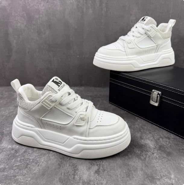 

Winter niche high-top thick-soled heightening sports board shoes casual shoes bjd 38 белый