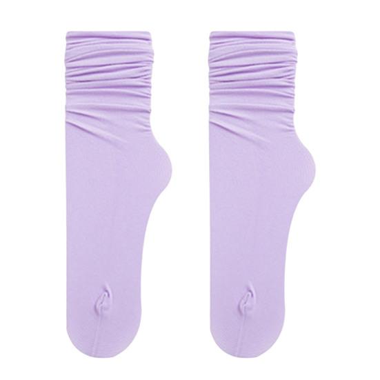 Socks High Elasticity Moisture Wicking Comfortable Pure Color Summer Mid Tube Socks for Adult