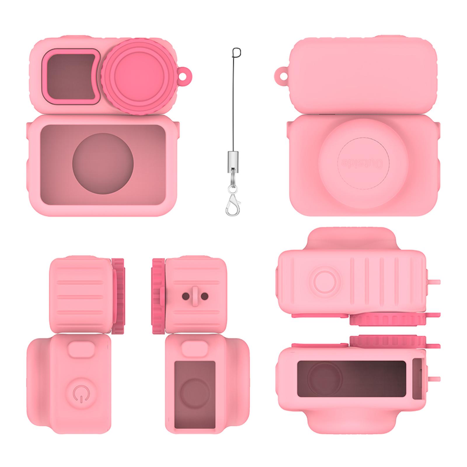 

1/2Pcs Silicone Protective Case with Lanyard for DJI Osmo Nano Shockproof Shell Cover with Lens Cap Sports Camera Accessories