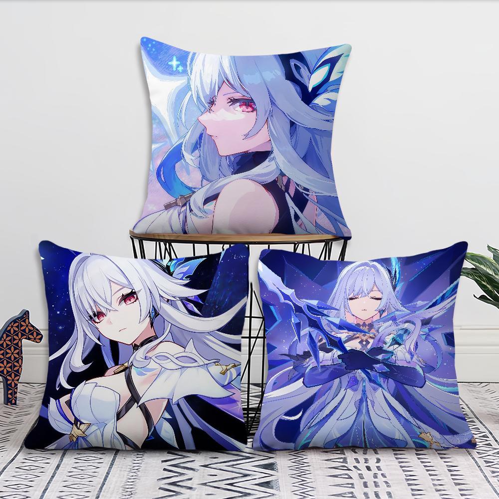 Game Skirk Genshin Impact cushion cover Pillow Cover Decoration Room Home Sofa living Office Car Nordic Simplicity