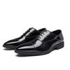 Genuine Leather Mens Dress Shoes Black Formal Social Shoe Male Business Wedding Derby for Man Luxury Oxford Loafers