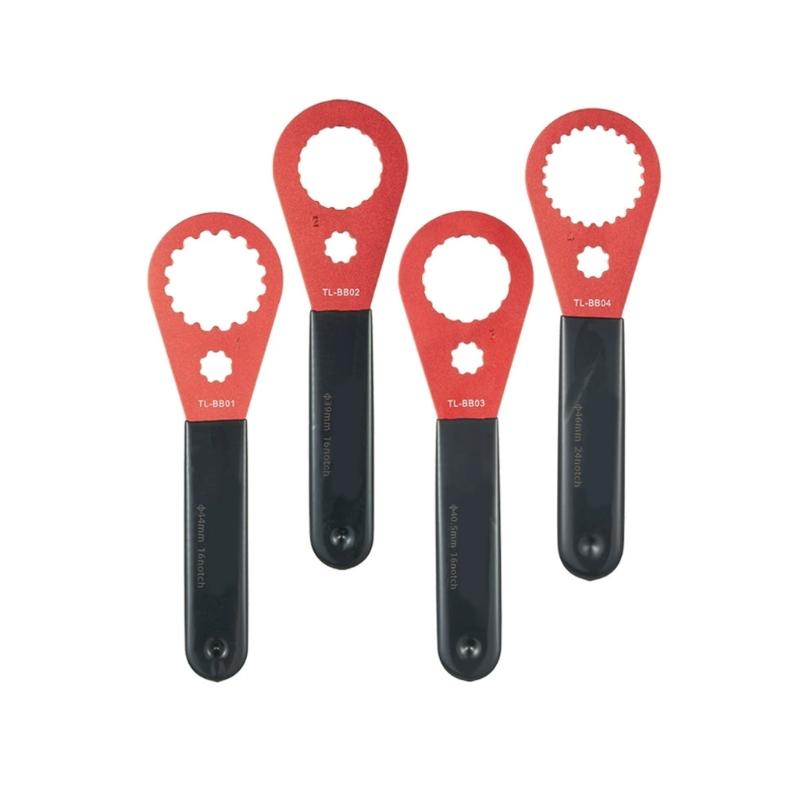 Bicycles Bottom Brackets Wrenches 44 mm 16 Notches Bike Repair Tool with Rubber Grip for Bottom Brackets Installation Work