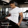 Men's Quick-Dry Short Sleeve Sports T-Shirt - Breathable, Sweat-Wicking, Elastic, Tight Fit for Running, Basketball, and Training