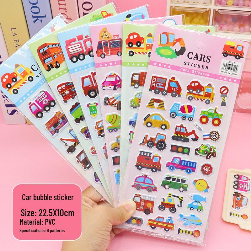Cross-Border Multi-Style Cute Cartoon Bubble Stickers for Kids