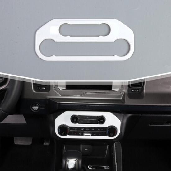 White Air Conditioner Switch Button Panel Cover Trim Bezel For Ford Bronco +