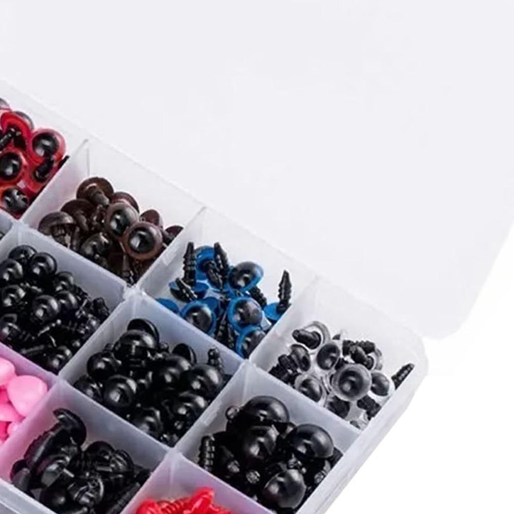 752pcs Assorted Colors Resin Eyes Assorted Sizes Stuffed Animals Craft Resin Noses  Plush Toy Making